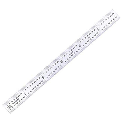 Pro Series by HHIP 4901–0236 6" X 3/4" E/M Rigid Rule Graduation 1/32, 1/64, mm & .5mm