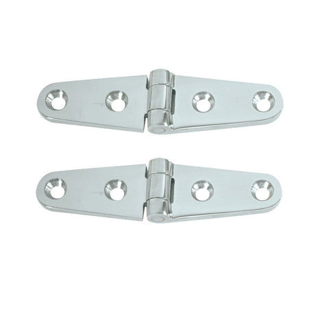 Strap Hinge 4''X11/16'' Chr/Brass Pair