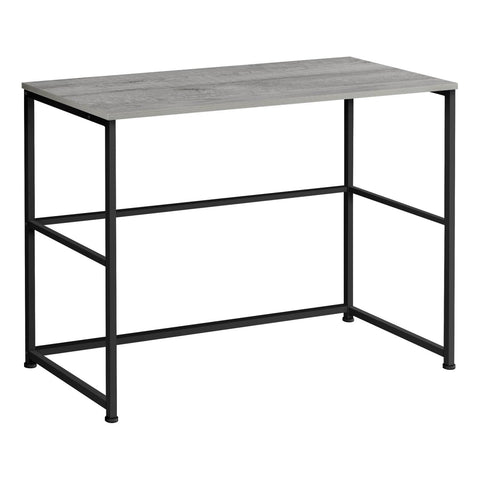 Monarch Specialties I 7778 Computer Desk, Home Office, Laptop, Left, Right Set-up, Storage Drawers, 40" L, Work, Metal, Laminate, Grey, Black, Contemporary