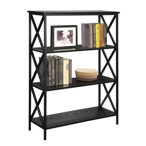 Convenience Concepts Tucson 4 Tier Bookcase, Black