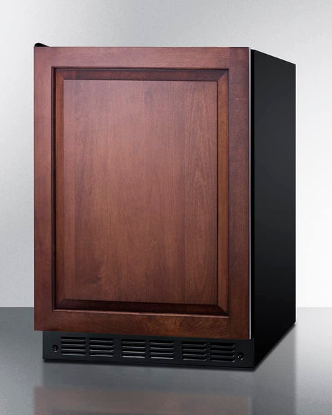 Summit CT66BK2SSIFADALHD 24” Wide ADA Under Counter Refrigerator-Freezer 4.9 cu.ft. with Panel-Ready Door (Panel Not Included) Automatic Defrost Operation, Black Interior (Panel Ready-ADA-LHD)