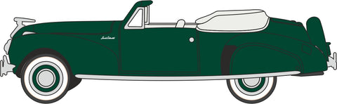 Oxford Diecast 1941 Lincoln Continental Convertible Spode Green 1/87 (HO) Scale Diecast Model Car 87LC41002