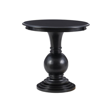 Powell Adeline Round Accent Table with Black Finish D1431A21B