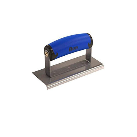 Bon 62-437 6-Inch by 2-1/2-Inch Stainless Steel Concrete Sidewalk Edger with 1/4-Inch Radius and 3/8-Inch Deep Comfort Grip Handle