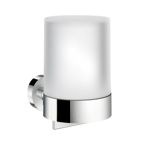 HOME - Holder with Soap Dispenser, Polished chrome/Frosted Glass