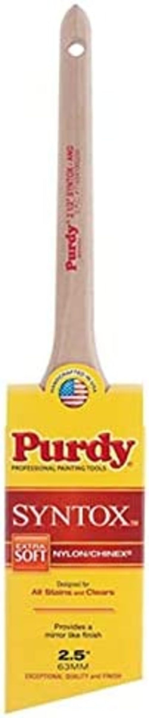 Purdy 2-1/2' 144403625 Syntox Angular Angled Sash Paint Brush, Dupont SRT