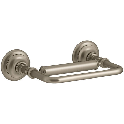 KOHLER K-72573-BV Artifacts Pivoting toilet tissue holder, Vibrant Brushed Bronze 3.50 x 4.63 x 6.75 inches