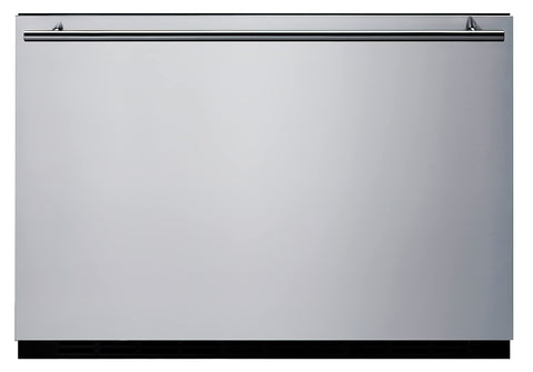 Summit 24” Single Drawer Refrigerator, Outdoor Refrigerator, 2.0 cu.ft. Capacity, Stainless Steel, Panel Ready Capable*- SDR241OS (*Panels not included)