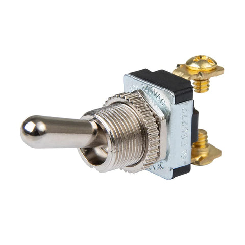 BEP 1002021 SPST Chrome Plated Toggle Switch - Off/On