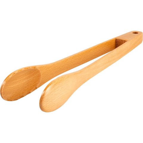 GSI Outdoors 46123 Rakau 12-Inch Wooden Tongs - FSC-Certified Beech Wood Kitchen & Camping Cooking Tool, Environmentally Conscious & Lightweight