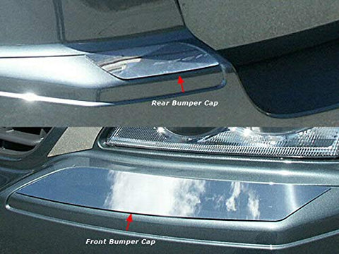 QAA is Compatible with 2004-2006 Chrysler Pacifica 4 Piece Stainless Bumper Cap Trim Accent, Front and Rear BC44750