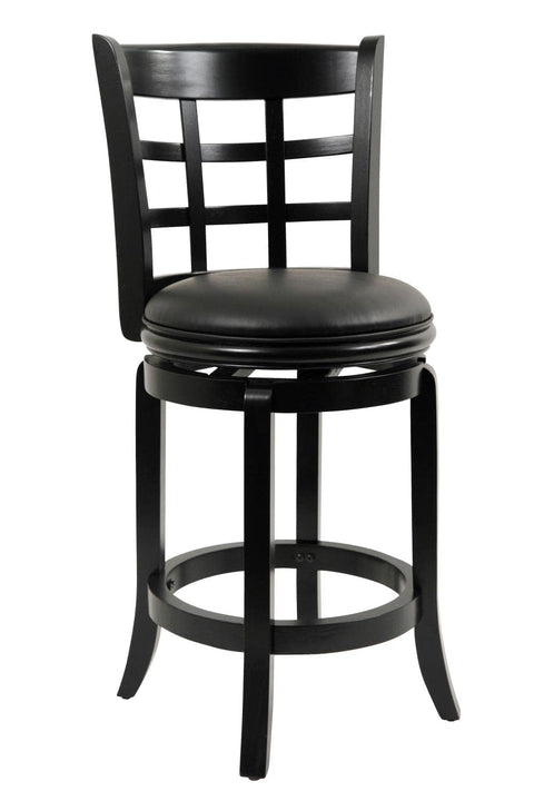 Boraam Kyoto Counter Height Swivel Stool, 24-Inch, Black