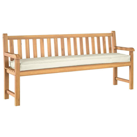 vidaXL Pallet Cushion Cream 70.87 x 15.75 x 3.15 in Oxford Fabric, Garden & Patio, Stylish Oxford Cushion, Weatherproof Rectangle Pillow, Multi-use Outdoor Fabric