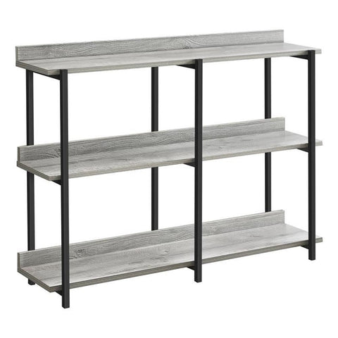 Monarch Specialties I 2217 Accent Table, Console, Entryway, Narrow, Sofa, Living Room, Bedroom, Metal, Laminate, Grey, Black, Contemporary, Modern