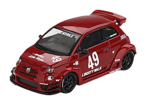 ?????(Sunrich) Mini GT 1/64 Abarth 595 LB-Works x Abas Works Red (Left Handle) Finished Product MGT00963-BL