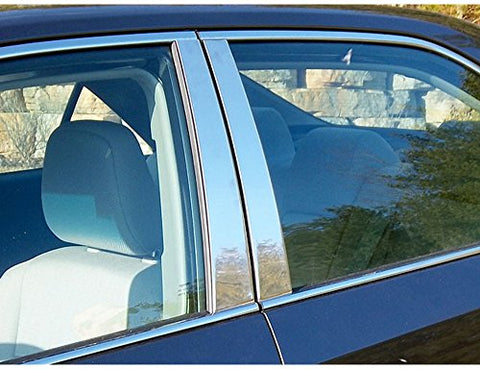QAA is Compatible with 2012-2014 Toyota Camry 6 Piece Stainless Pillar Post Trim PP12131