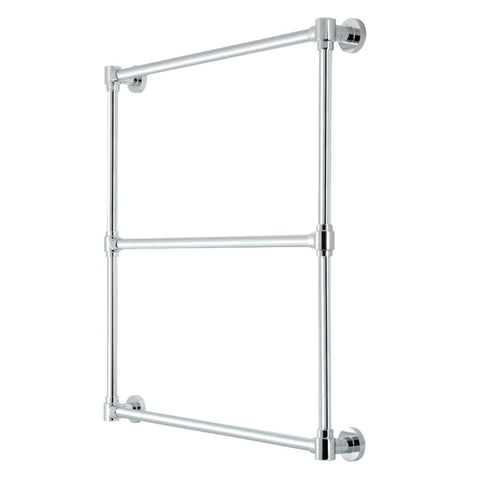 Kingston Brass DTM323031 Gallant 30 x 32-Inch Wall Mount Towel Rack, 32 x 30 x 3, Polished Chrome