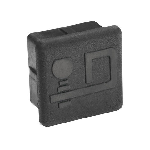 Draw-Tite Rubber Economy Receiver Tube Cover with D Logo for 2-Inch Square Receivers