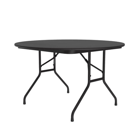Correll Thermal Fused Laminate Top Folding Table with Black Granite CF48TF-07