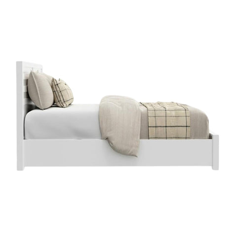 Oakestry?Carmel?Eastern King Storage Bed?White?Solid Wood Platform King Size Bed?Underbed Drawers Spacious Organizer Elegant?Modern Contemporary Bedroom Furniture Stylish Coastal Chic Bedframe
