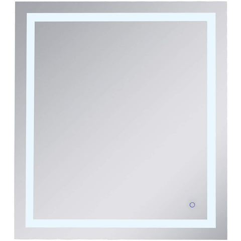 Elegant Decor Helios 40" x 36" Hardwired LED Bathroom Mirror with Touch Sensor