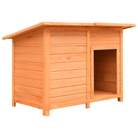 vidaXL Sturdy Dog Cage with Roof - Solid Pine & Fir Wood Material in Brown and Green - Weather- Outdoor Kennel for Dogs - ic Charm and Easy Assembly, 47.2" x 30.3" x 33.9"