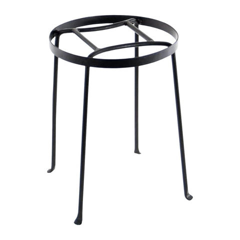Oakestry Argyle Plant Stand 14 Inch Height Graphite Metal Holder for Indoor Outdoor Pots Planters Balcony Patio Floor Display Decorative Stable Modern Garden Home Decor Use