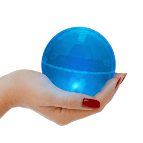 blinkee 4 Inch LED Super Bounce Ball Blue, Plastic