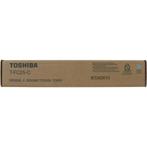 Toshiba T-FC25-C TFC25C E-Studio 2040c 2540c 3040c 3540c Toner Cartridge (Cyan) in Retail Packaging