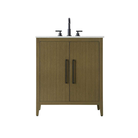 Elegant Kitchen and Bath 30" Single Bathroom Vanity in Chestnut Brown