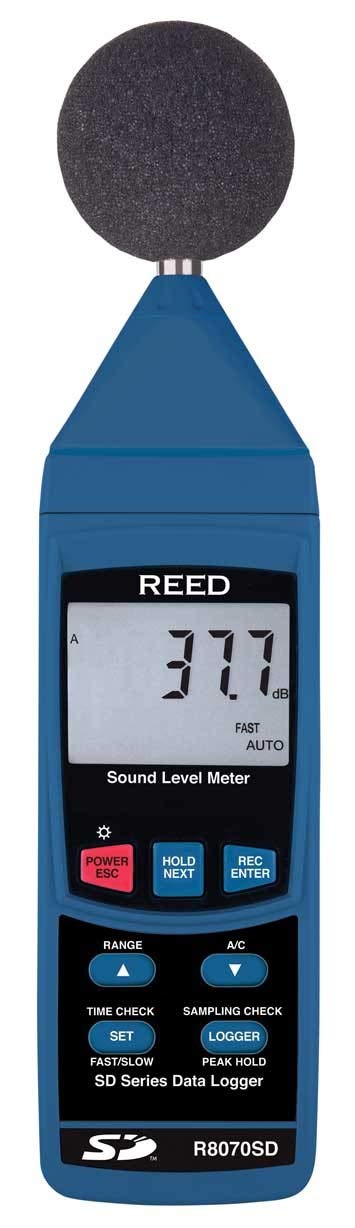 REED Instruments R8070SD-NIST Data Logging Sound Level Meter,