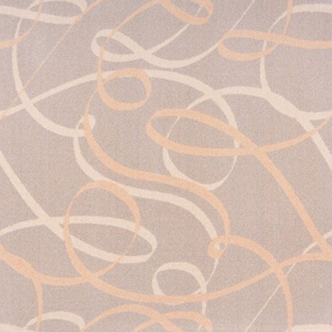 Joy Carpets Playful Patterns - Children's Area Rugs Ribbons, 5'4" x 7'8", Beige