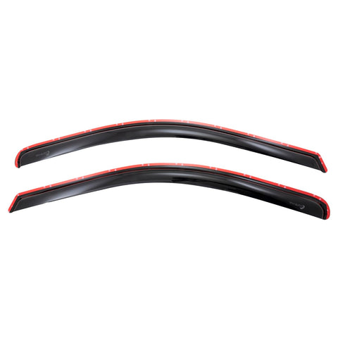 TrailFX 2446IC in-Channel Window Vents Rainguards Fits Chevrolet Silverado 1500 2500 3500 2023-2025 Snap-in Installation Low Profile Acrylic 2-Piece Smoked Rainguards