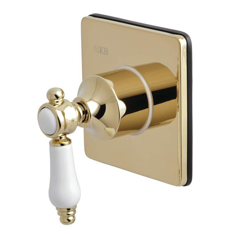 Kingston Brass KS3042BPL Bel-Air 3-Way Diverter Valve with Trim Kit, Polished Brass