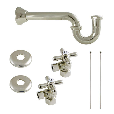 Kingston Brass KPK106P Trimscape Traditional Plumbing Sink Trim Kit with P-Trap in Polished Nickel