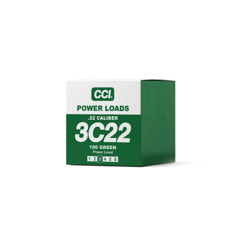 DT Systems Super PRO Dummy Launcher .22 Caliber Crimped Blank Power Loads, 100-Load Pack for Hunting Sporting Dog Training Gun Conditioning Dummy Launcher - Green, 40-60 Yards Launch Distance