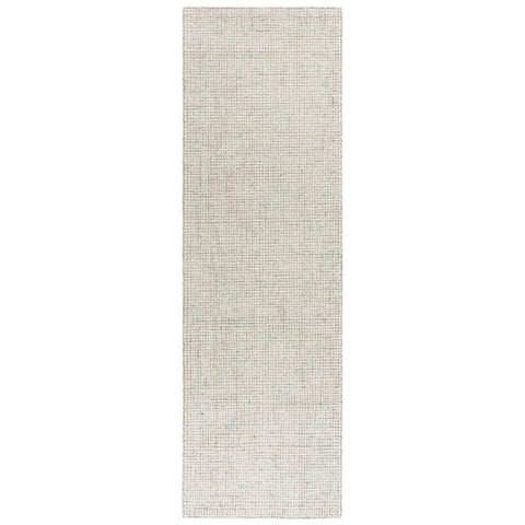 Overstock Alora Decor London 2'6" x 8' Solid Beige/Gray/Rust/Blue Hand-Tufted Area Rug