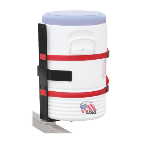 Buyers Products LT25 Steel Water Beverage Cooler Rack for Landscape Trailers & Service Body Trucks, Made In The USA, Lawn Care Equipment, Landscape Trailer Accessories