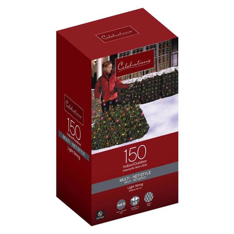 Celebration 150 Indoor/Outdoor Net-Style Lights, Multi-Color
