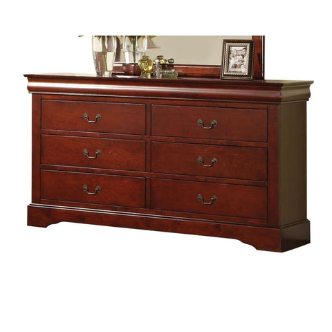 Acme Louis Philippe III Dresser in Cherry Finish 19525
