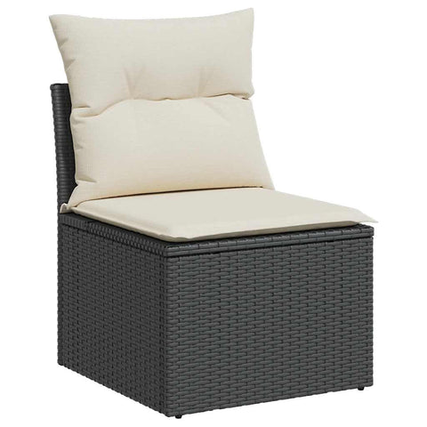 vidaXL Garden Chair Black, Cream White