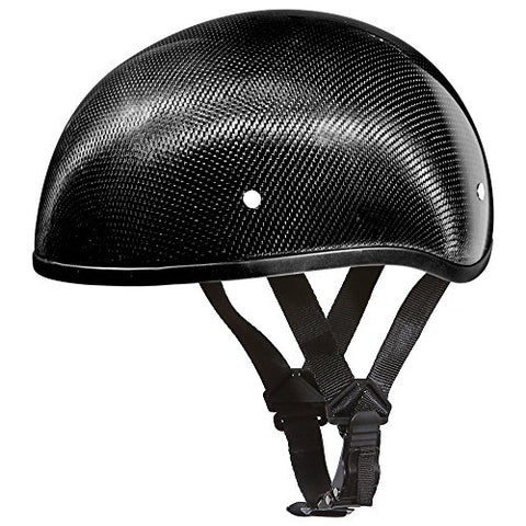 Daytona Helmets Half Skull Cap Motorcycle Helmet DOT Approved [Carbon Fiber] - Sleek Design, Lightweight & Durable, Comfortable Fit, Premium Quality, Meets Safety Standards for a Secure Ride