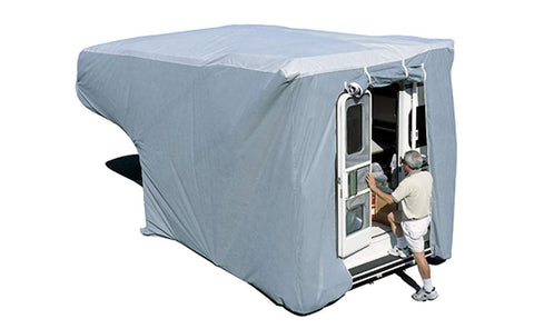 ADCO 12264 SFS Aqua Shed Truck Camper Cover - 8' to 10' Queen Bed , Gray, Medium - Queen 193 Inch -213 Inch