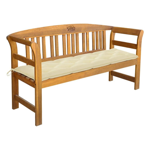 vidaXL Garden Bench Acacia Wood Solid Acacia Wood 62 in Long