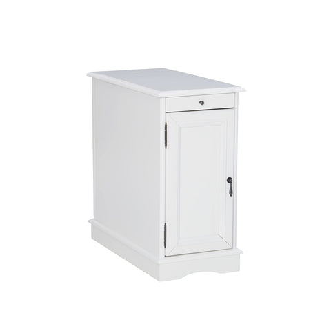 Powell Furniture Barron Accent Table, White, Small