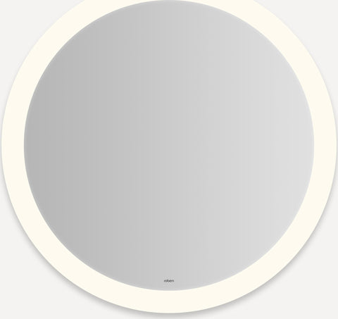 Robern YM0030CPFPD3 Vitality 30 inch Circle Lighted Mirror with 2700K Temperature Perimeter Light Pattern Vitality 30 inch Circle Lighted Mirror