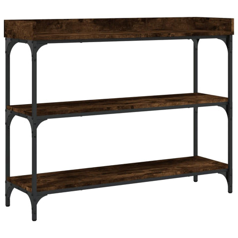vidaXL , Trendy Rectangular Console Table, Sturdy Industrial Style, Perfect for Living Room Storage & Display