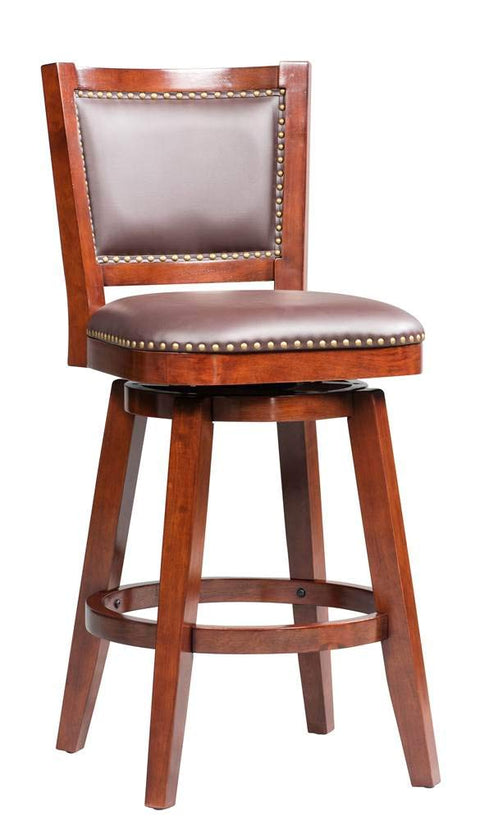 Boraam Broadmoor Swivel Counter Stool, 40-Inch, Cherry