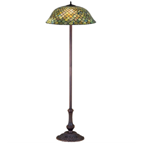 Meyda 63 Inch H Tiffany Fishscale Floor Lamp Floor Lamps