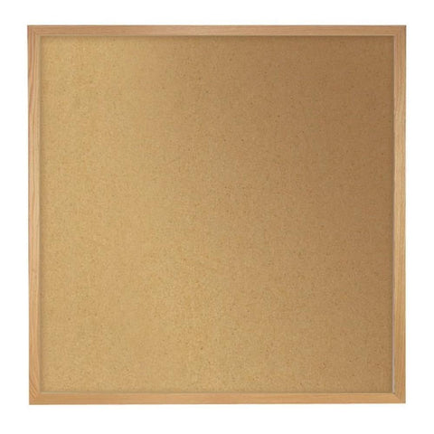 Ghent Natural Cork Bulletin Board - 48.5" x 48.5" - Solid Wood Frame - Made in USA